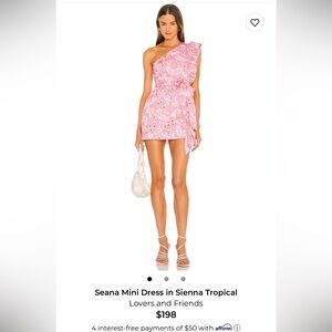 Lovers + Friends Vibrant Pink Dress